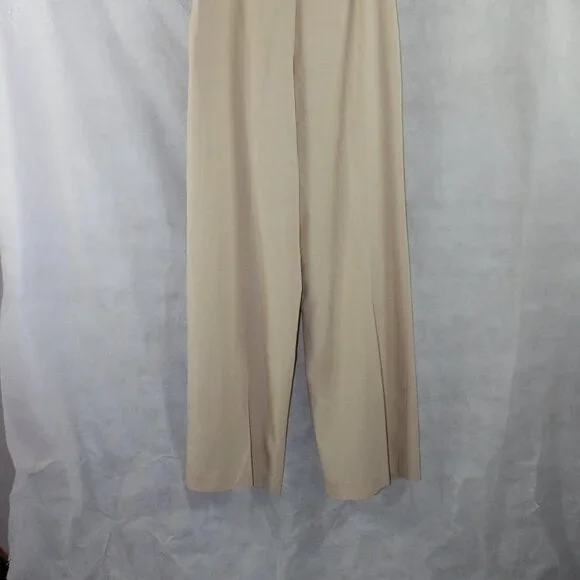 MNG by Mango NWT Linen Blend Tie Front Wide Leg Pants/Trouser - Picture 9 of 12